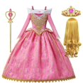 thumbnail image 1 of Sleeping beauty girls princess dress up children fancy kids cosplay aurora luxury costume halloween carnival mesh clothes zhangyuxiang LED, 1 of 2