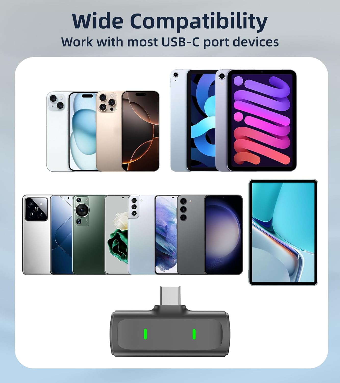 Wireless Lavalier Microphone for iPhone USB C Lav Mic for iPhone 17 16 Android Phone Microphone Video Recording TikTok Vlog Noise Canceling Clip On Microphones with Charging Case 35H Battery Life