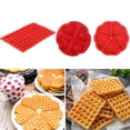 thumbnail image 4 of Diy Waffle Waffle Mold Model Nonstick Kitchen Cake Making Accessories Hot Baking Tool Heart-shape  4-square Waffle Mold, 4 of 6