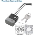 thumbnail image 4 of CZC AUTO Trailer Hitch Lock, Dia 5/8 Inch Bent Pin for Class III IV 2 2-1/2 Inch Receiver, 4 of 6