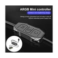 thumbnail image 3 of COOLMOON ARGB Controller Lengthen Cable Manual Button Replacement 5V 3Pin to SATA Case Fan RGB Controller for Computer - Black, 3 of 5