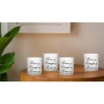 thumbnail image 4 of Hosley Set of 4, 4 inch High, Clear Glass Inspirational Tea Light Holders, 4 of 5