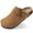 Brown, variant on Comwarm Suede Clogs for Women Footbed Sandals Potato Shoes with Arch Support
