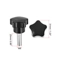 thumbnail image 2 of Clamping Handle Screw Knobs Handle M8 x 25mm Threaded Star-Shape 8 pcs, 2 of 3