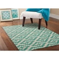 thumbnail image 5 of Garland Rug Southwest Polypropylene Teal/Ivory Indoor Area Rug, 5' x 7', 5 of 5
