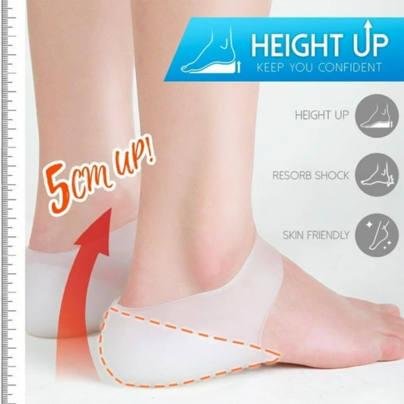 TopLLC Concealed Footbed Enhancers Invisible Height Increase Insoles Pads Height Lift