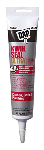 DAP Kwik Seal Ultra Premium Kitchen & Bath Sealant, Clear, 5.5 Oz