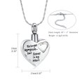 thumbnail image 2 of Cremation Jewelry Heart Urn Necklace for Ashes Birthstones Heart Memorial Keepsake Ashes Urn Pendant for Human / Pet Ashes for Women Gift, 2 of 8