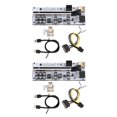 thumbnail image 1 of Methold VER012MAX Tarjeta PCIE con hebilla USB3.0 Cable Extender Adaptador Extensión Mainboard Miner para computadora de escritorio Negro Negro 2Conjunto, 1 of 6