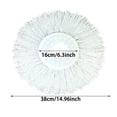 thumbnail image 2 of Spin Mop Replacement Head, Washable Microfiber Mop Refill with 6.3 Inch Round Head, Universal-Style Cleaning Pad for 360° Rotating Mop Systems and Household Floors, 2 of 4