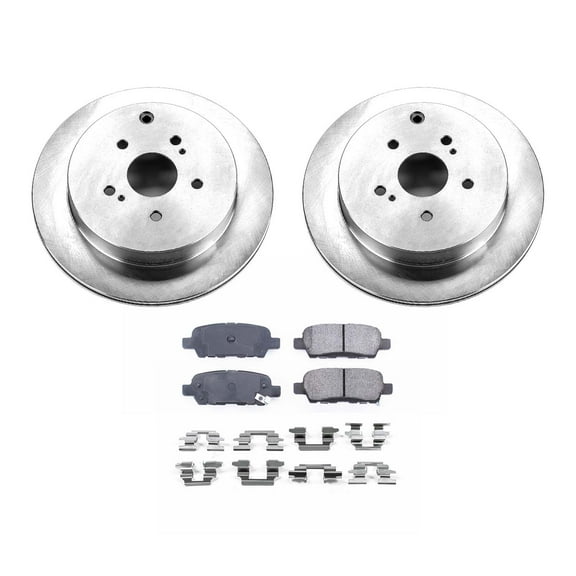 Ultimate Brakes Rear Ceramic Brake Pad and Rotor Kit with Hardware WM80860