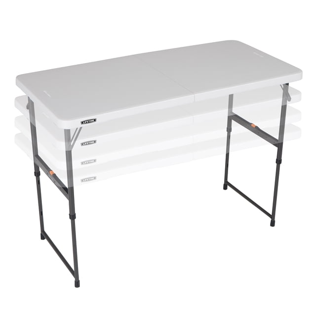 Mesa Tipo Portafolio Ajustable Plegable 1.20 Mts Blanco 280726CHN Lifetime 280726CHN