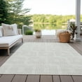 thumbnail image 6 of Addison Rugs Chantille Indoor/Outdoor Transitional Squares Ivory Washable Rectangle Rug, 10' x 14', 6 of 6