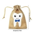 thumbnail image 3 of Birdeem Tooth Fairy Pouch for Keepsake,Tooth Storage Bag with Drawstring,Small Fabric Organizer for Lost Milk Teeth and Special Treasures, 3 of 9