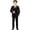 1Black, variant on Win s Way 5-Piece Young Gentleman Formal Suit with Tailored Jacket and Pants Set for Wedding Ring Bearer