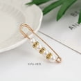 thumbnail image 6 of Women New Skirt Waist Artifact Waist Pin Cute Imitation Pearl Rhinestone Brooch Anti-lighting Pin Jewelry H1379, 6 of 7