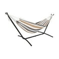 thumbnail image 3 of CycloneSound 2-Person Hammock with Premium Canvas and 450 LB Capacity Metal Stand (White), 3 of 3