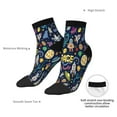 thumbnail image 4 of Goofa Colorful Space Pattern Non Slip Socks with Grips for Elderly, Crew Socks Yoga Hospital Socks Cushioned Sole Gripper Socks for Men Women, 4 of 5