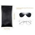 thumbnail image 2 of 2 Fashion Glasses Case Soft, PU Leather Sunglasses Reading Glasses Bag with Snap Lock Glasses, 2 of 5
