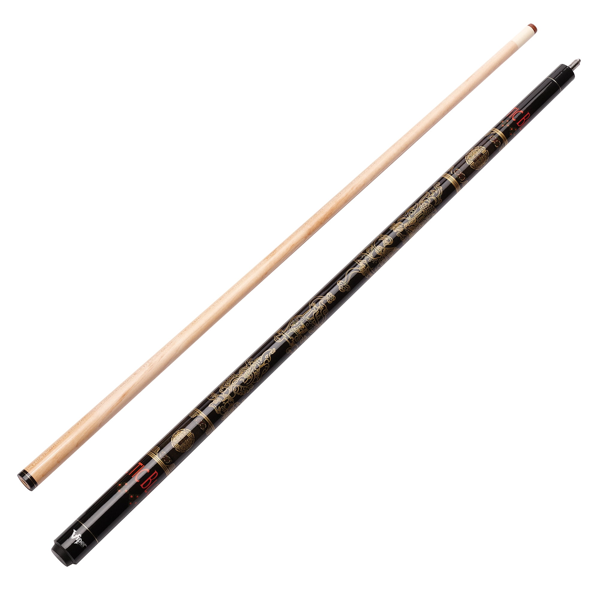 Viper Billiard Master Pool Ball Set, Viper Underground Fatal Shot Cue, Viper Underground Rock & Roll Cue, Viper Underground Celtic Blood Cue, and Viper Underground Raven Cue