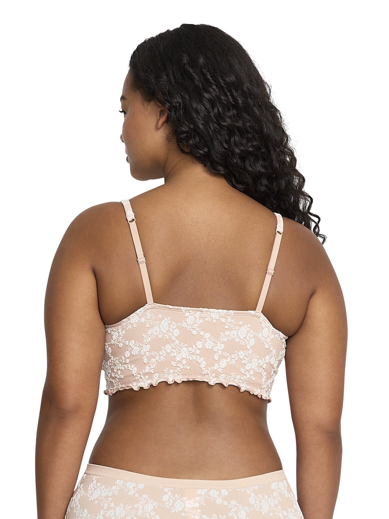 Mills by Millie Bobby Brown Women's Floral Seamless Padded Bralette, Sizes XS-XXXL