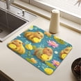 thumbnail image 5 of Dish Drying Mat Absorbent Dish Drainer Kitchen Counter 19.7x15.7inch Dish Drying Pad for Countertops Sinks Draining Racks Capybaras Holding Lemons, 5 of 9