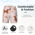 thumbnail image 6 of Picia Star Cute Dog pattern Mens Swim Trunks with Compression Liner Stretch Beach Shorts Quick Dry with Zipper Pockets No-Chafing Board Shorts-Large, 6 of 9