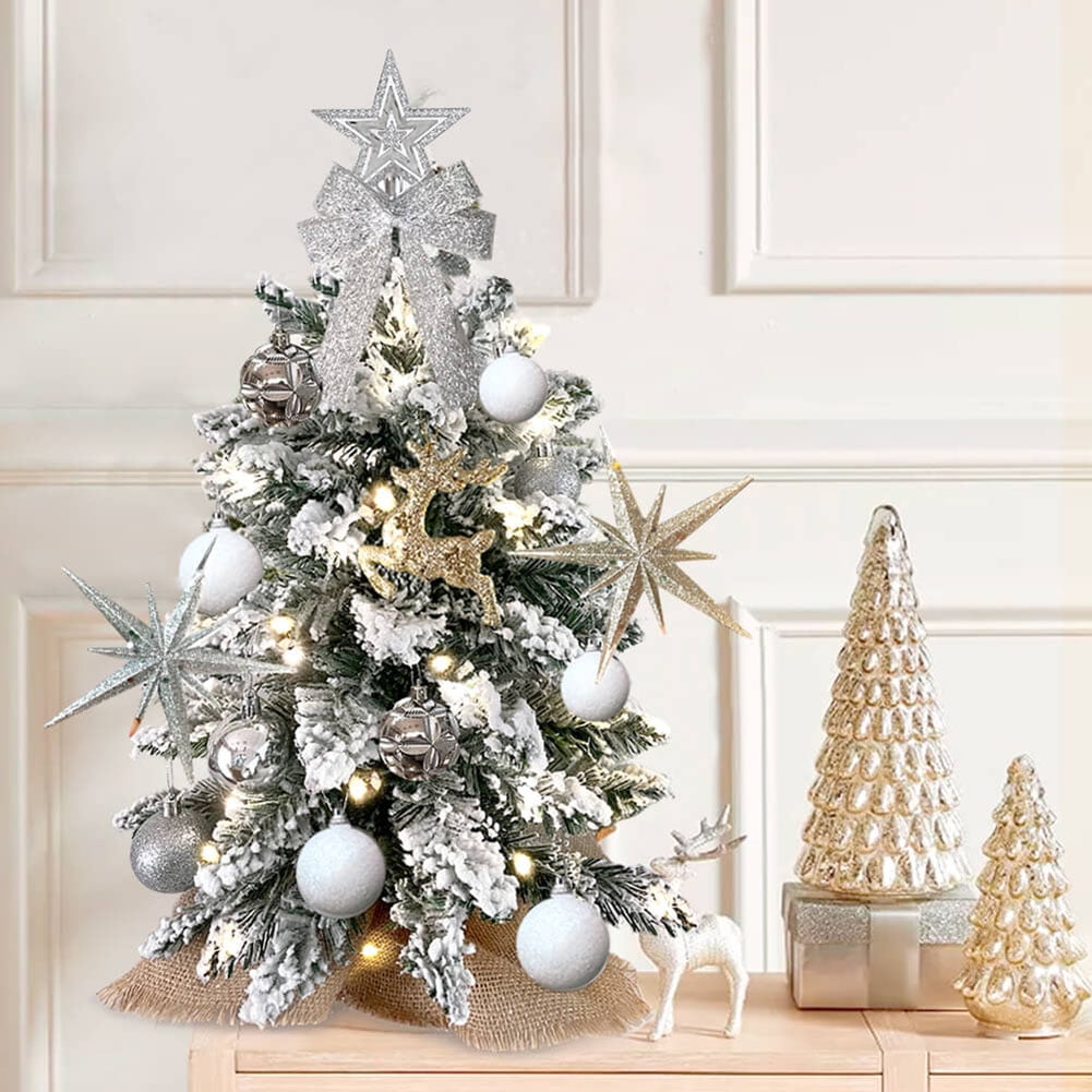 Kadyn Small Christmas Tree, 2ft Mini Christmas Tree, Artificial Small Desktop Xmas Tree with Tree Ornaments, for Christmas Thanksgiving Decorations-B Kadyn Small Christmas Tree, 2ft Mini Christmas Tree, Artificial Small Desktop Xmas Tree with Tree Ornaments, for Christmas Thanksgiving Decorations-B