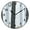 Black, variant on 9.84in Hand Drawn Forest PVC Canvas Wall and Table Clock with Canvas Texture, Black or Gold Hands