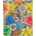 thumbnail image 2 of Boho Floral Blanket, Vintage Floral Boho Throw Blanket Super Soft Cozy Lightweight Boheiman Throws for Couch Sofa, Bohemian Decor Comfy Flannel Fleece Throw Blanket for All Seasons - 50 x 40 Inch, 2 of 6