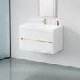 thumbnail image 4 of Floating Bathroom Vanity with U-Shape Drain Design / Quiet and Seamless Drawer Movement, 4 of 6