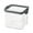 M, variant on AURORA TRADE Food Storage Container,Pantry Organization and Storage, BPA Free Clear Plastic, Kitchen Canisters for Flour, Sugar and Cereal, Labels & Marker