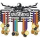 thumbnail image 1 of Exhibidor de medallas deportivas, soporte metálico con ganchos, estante de hierro para medallas, colgador de medallas de carreras para pared, soporte para medallas y premios., 1 of 9