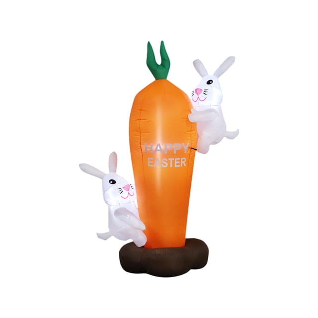 Inflables de Pascua para decoración de exteriores, decoración de patio, de conejo soplado para césped