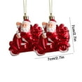 thumbnail image 2 of HengDidi 2 Pc Christmas Snowman Ornament Set for Tree Hanging Decor Small Pendant Festive Home Party Decoration, 2 of 6