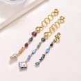 thumbnail image 4 of Yoyauz Braided Hair Accessories In Multiple Colors With Natural Stone Pendants, Crystal Spiral Positioning, Jewelry Crystals Dirty Braids Accessories Women's Hair Accessories, 4 of 5
