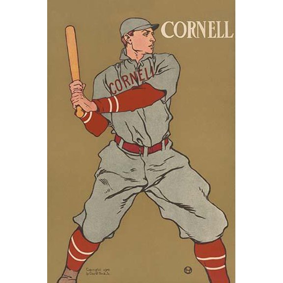 Cornell Baseball- Fine Art Canvas Print (20" x 30")