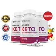 (3 Pack) Genesis Keto ACV Pills 1275mg Alternative to Gummies Dietary Supplement 180 Capsules
