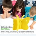 thumbnail image 6 of iPad 6th Generation Case for Kids, iPad 9.7 Case, Light Weight Shockproof EVA Foam Protective Tablet Stand Cover Holder for Apple iPad Air/Air 2 iPad 9.7 2017/2018 - Cute Butterfly, Yellow, 6 of 8