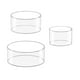 thumbnail image 5 of Paquete de 3 soportes para pasteles y cupcakes de 6, 8 y 10 pulgadas con fondo hueco, cajas cilíndricas rellenables para fiestas de cumpleaños., 5 of 9