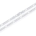 thumbnail image 2 of NYC Sterling Silver Chain, Premium Craftsmanship Figaro Chain for Men and Women, Real 925 Sterling Silver Necklace Made in Italy, 16-30 Inches Length, Ideal for Everyday Wear, Special Occasions, 2 of 6