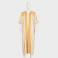 thumbnail image 6 of Open Front Thobe for Men Embroidery Bisht Sleeveless Arabic Dishdasha Mesh Stand Collar Arab Thobe for Wedding & Celebration Beige XXL, 6 of 8