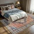 thumbnail image 3 of GLN Rugs Kitesh - Indoor, Machine Washable Area Rug 3'x5' Turkish Terra Home Carpet, 3 of 10