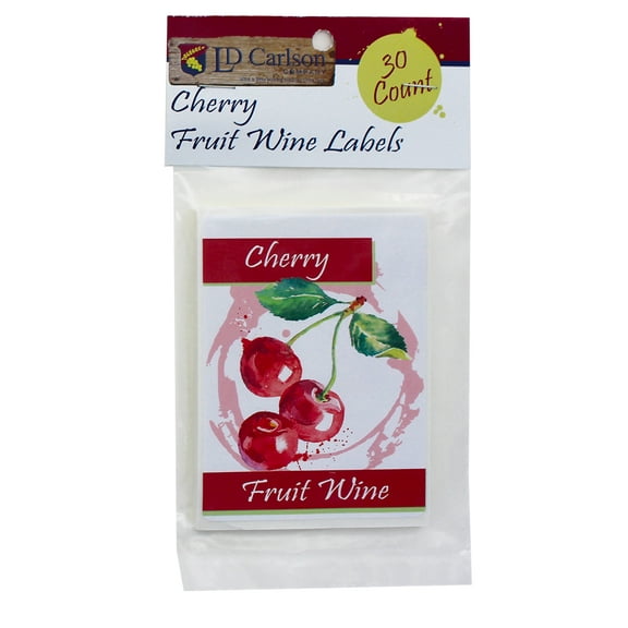 Cherry Fruit Wine Bottle Labels