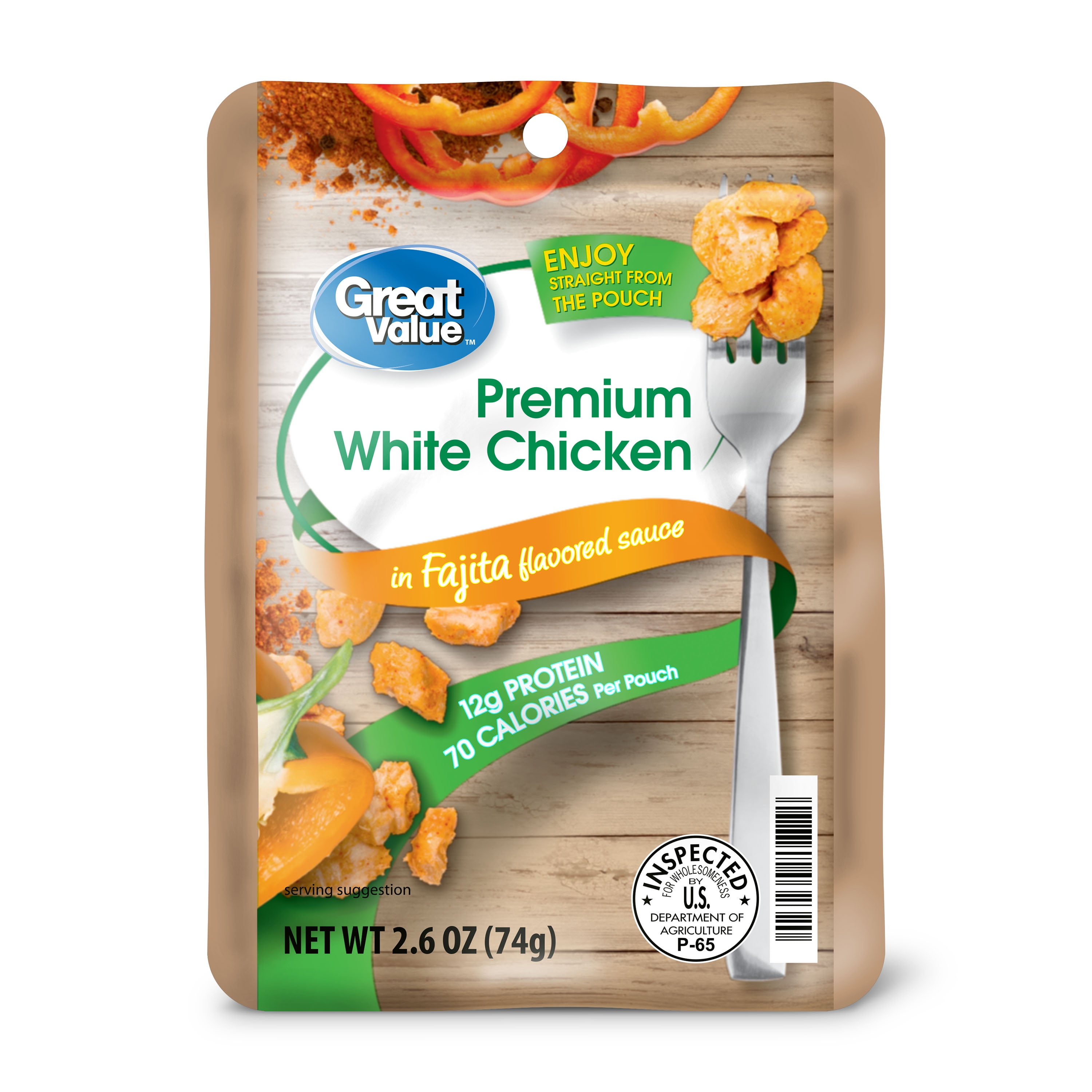 Great Value Premium White Chicken Fajita Flavored