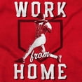 thumbnail image 2 of Baseball Athlete Work From Homebase Men's Big & Tall Long Sleeve Graphic Tee Brisco Brands 3X, 2 of 5