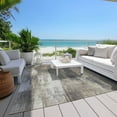 thumbnail image 6 of Addison Rugs Chantille Indoor/Outdoor Transitional Casual Taupe Washable Rectangle Rug, 3' x 5', 6 of 6