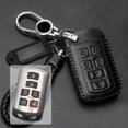 thumbnail image 4 of Car Key Fob Cover Case Protector Leather Car Key Cover 6 Buttons Remote Smart Shell Case Fob For Toyota Sienna, 4 of 6