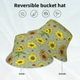 thumbnail image 2 of Balery Sage Green With Sunflowers Sombreros para el sol para hombre y mujer, sombrero de pescador con UPF 50+, 2 of 6