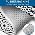 thumbnail image 4 of Black Geometric Diamond Pattern Bathroom Rugs Sets 3 Piece,Toilet Cover Set,Absorbent Non Slip Bathroom Mats Sets with U-Shaped Contour Rug Toilet Rug Set, 4 of 5